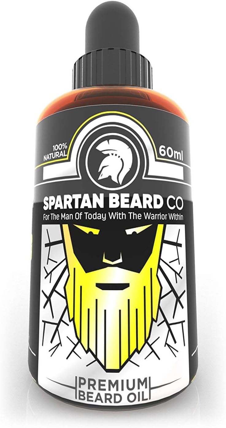 Spartan Beard Co - Premium Beard Oil - Hydrating Beard Care Solution | Natural Oils for Softness & Shine | Nourish Skin & Facial Hair