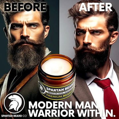 Beard Balm, Premium Organic 80g - 𝗦𝗣𝗔𝗥𝗧𝗔𝗡 𝗕𝗘𝗔𝗥𝗗 𝗖𝗢™