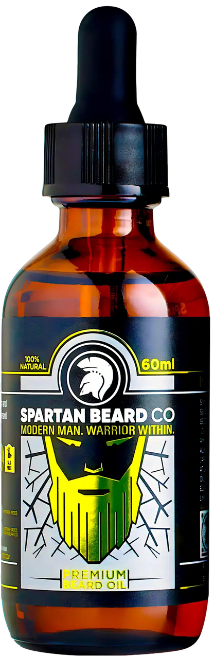 Beard Oil, Premium Organic 60ml – 𝗦𝗣𝗔𝗥𝗧𝗔𝗡 𝗕𝗘𝗔𝗥𝗗 𝗖𝗢™