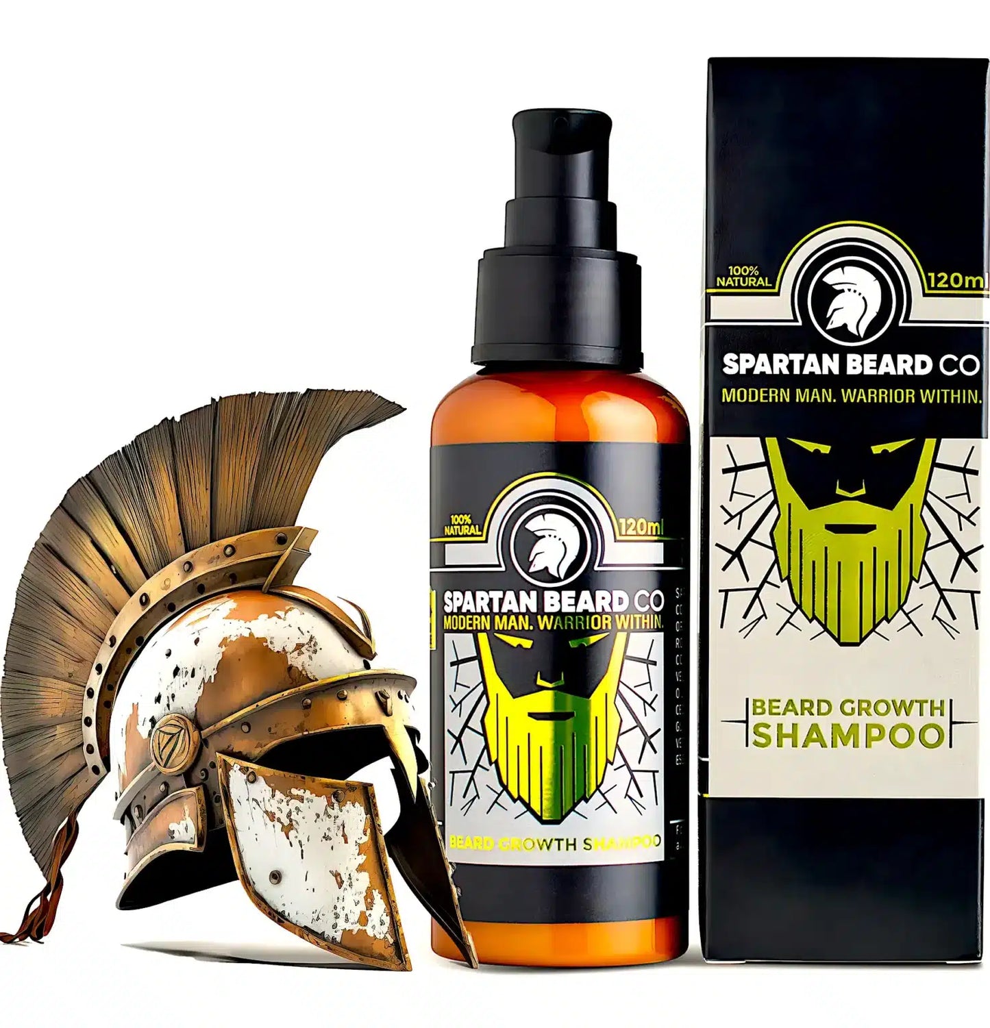 Beard Growth Shampoo, Premium Organic 120ml – 𝗦𝗣𝗔𝗥𝗧𝗔𝗡 𝗕𝗘𝗔𝗥𝗗 𝗖𝗢™