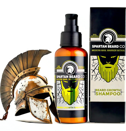 Beard Growth Shampoo, Premium Organic 120ml – 𝗦𝗣𝗔𝗥𝗧𝗔𝗡 𝗕𝗘𝗔𝗥𝗗 𝗖𝗢™