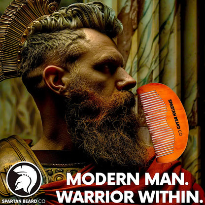 Beard Comb, Wooden Pocket – 𝗦𝗣𝗔𝗥𝗧𝗔𝗡 𝗕𝗘𝗔𝗥𝗗 𝗖𝗢™